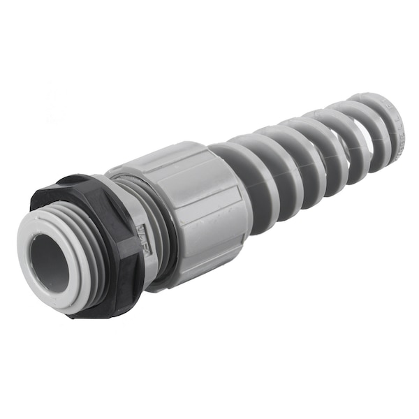 Kellems Wire Management, Cord Connectors, Junior with Spiral, .25"-.49", 3/4", Gray, PK25